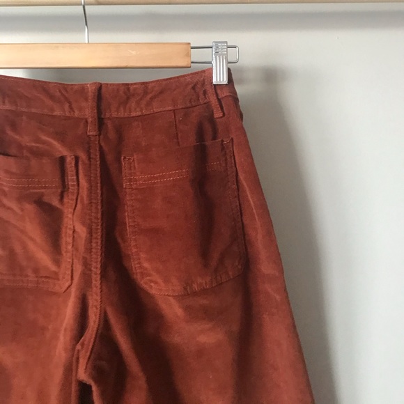 Corduroy High Rise Cropped Pants - Picture 2 of 7